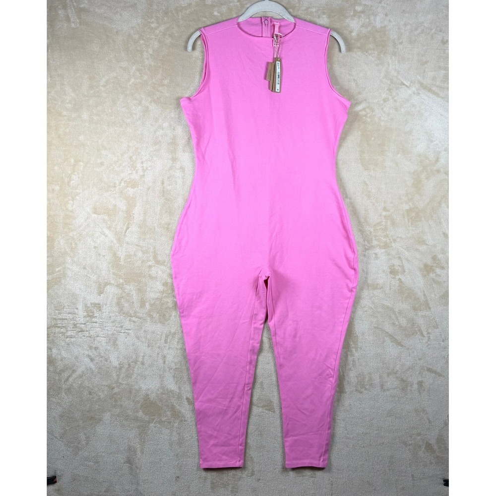 SKIMS Outdoor Sleeveless Bodysuit Bubblegum Pink 2X NWT Athleisure Barbiecore